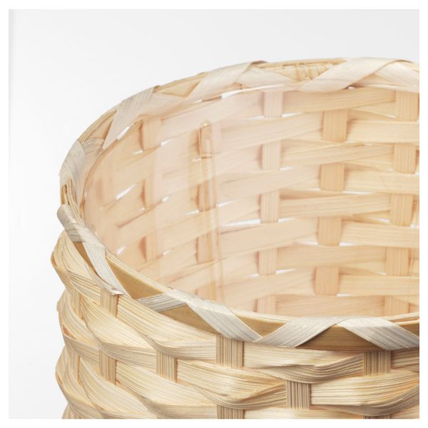 Кашпо, бамбук 15 см IKEA KAFFEBÖNA КАФФЕБОНА 404.236.20 - схема-чертеж с размерами