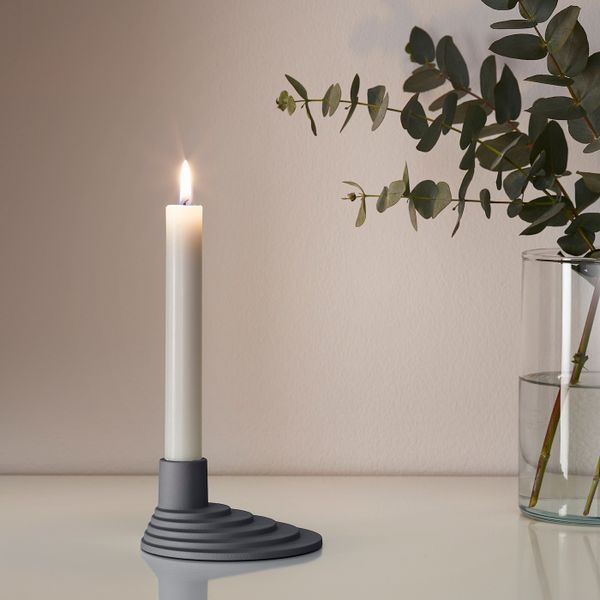 Подсвечник, темно-серый 5 см IKEA ЮППЕРЛИГ 103.474.30 - фото 2