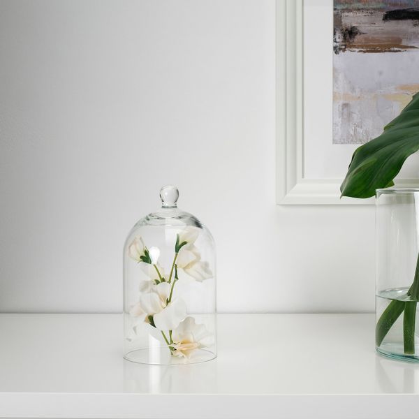 Стеклянный клош, прозрачное стекло 18 см IKEA MORGONTIDIG МОРГОНТИДИГ 304.362.89 - фото 3