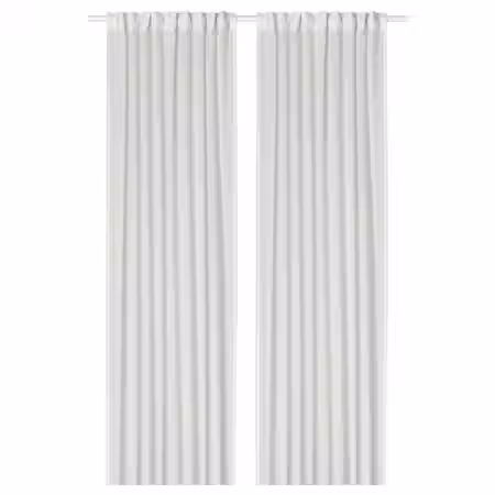 ROSENROBINIA РОЗЕНРОБИНИЯ Гардины, 2 шт. - белый/с лентой 145x300 см