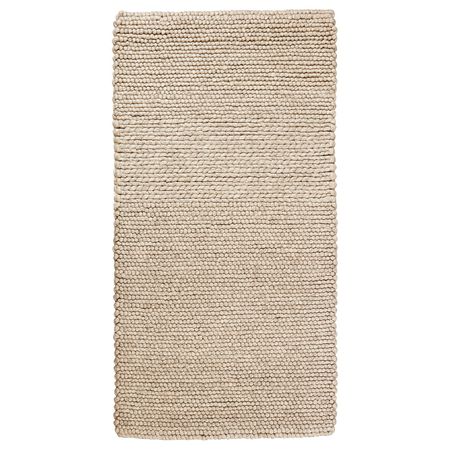 Ковер, ручная работа/бежевый 80x150 см IKEA IBSKER ИБСКЕР 104.357.52