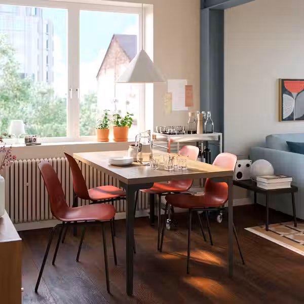 SKÅLSTA СКОЛСТА Сиденье со спинкой - пластик красный - фото 2