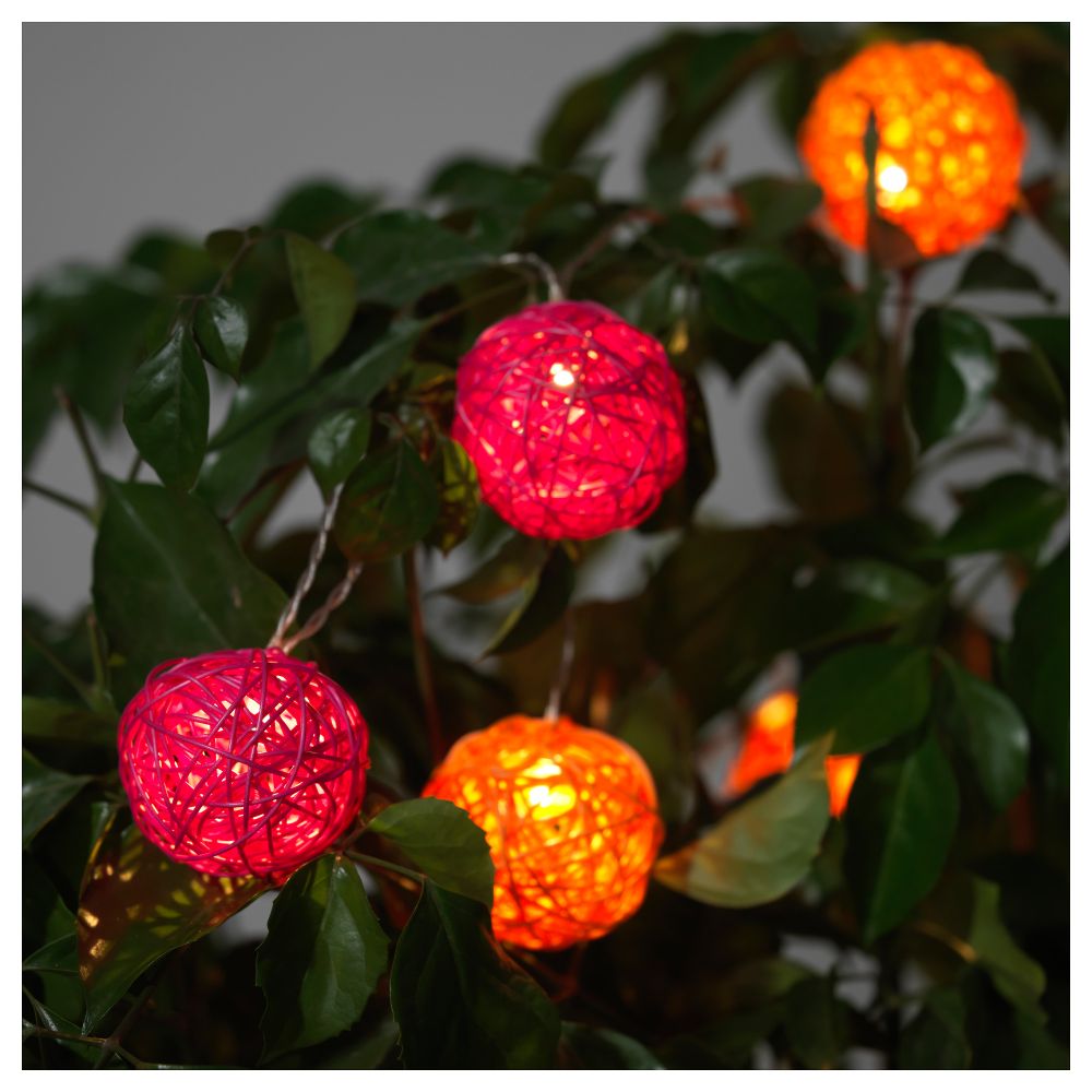 Украшение для гирлянды СОЛВИДЕН, оранжевый, розовый - фото 1