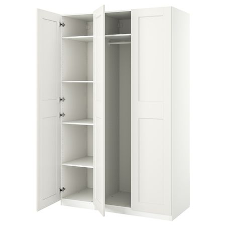 Гардероб, комбинация, белый 150x60x236 см IKEA PAX ПАКС / GRIMO ГРИМО 294.297.32