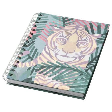 Блокнот, разноцветный/тигр 21x16 см IKEA ИЛЛБАТТИНГ 804.576.94