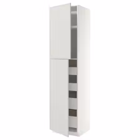 METOD / MAXIMERA Высокий шкаф/2дверцы/4ящика