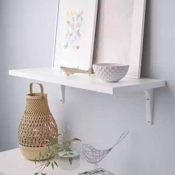 BERGSHULT / TOMTHULT Полка с консолью - белый 80x30 см - фото 3