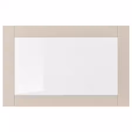 SINDVIK Стеклянная дверь - светлый серо-бежевый/прозрачное стекло 60x38 см