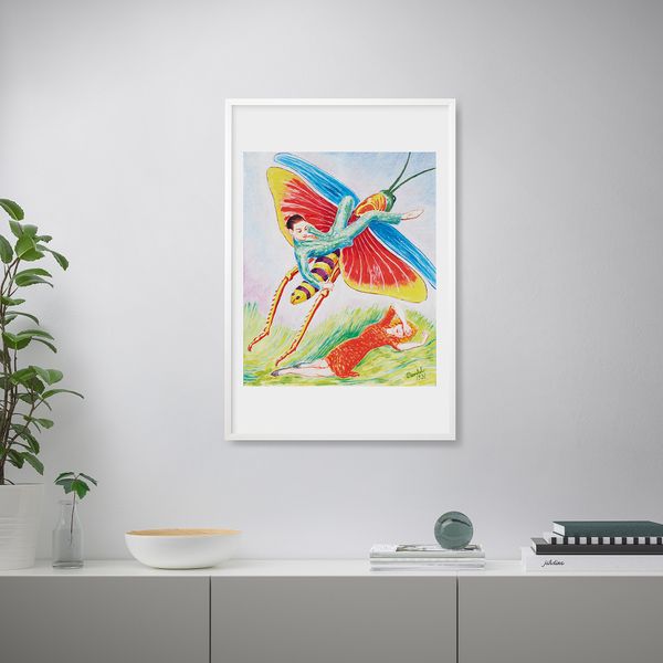 Постер СВАНЕСУНД, Кузнечик (61x91 см) - схема-чертеж с размерами