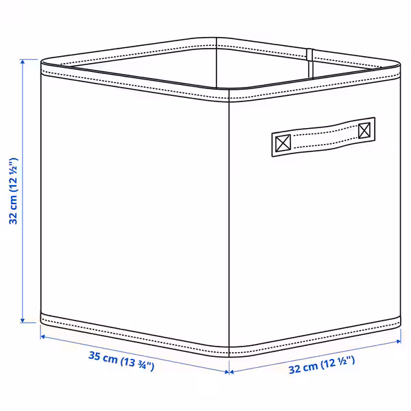 IKEA, дополнительный ракурс - схема-чертеж с размерами