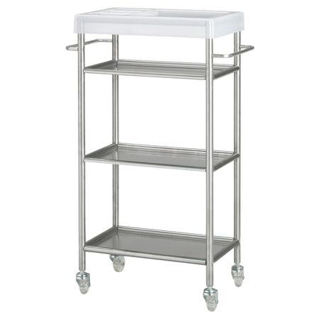 Тележка, нержавеющая сталь 48x24x77 см IKEA GRUNDTAL ГРУНДТАЛЬ 803.890.25