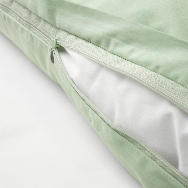 Пододеяльник и наволочка, 150x200, 50x60 см, орнамент «бананы» бледно-зеленый IKEA VÄNKRETS ВЭНКРЕТС 005.047.17 - фото 5