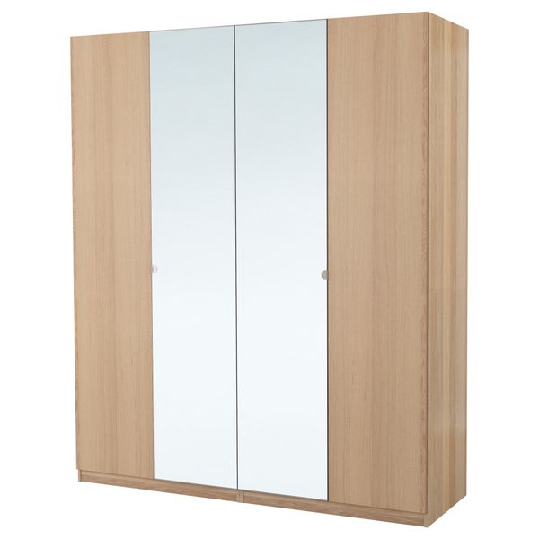 Гардероб ПАКС, под беленый дуб, Нексус Викедаль (200x60x236 см) - фото 2