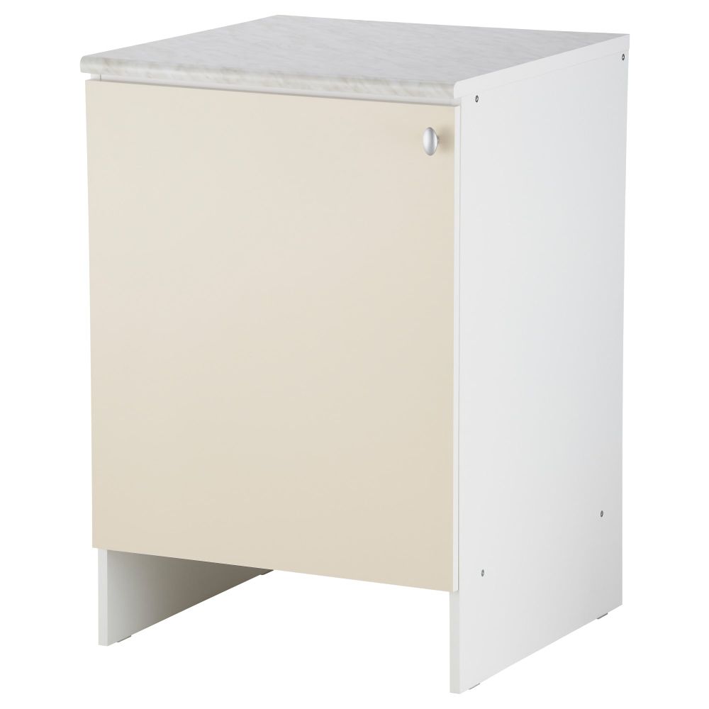 Напольный шкаф с дверью ОВЕРБУ, бежевый (60x89 см) - фото 1