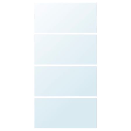 4 панели для рамы раздвижной дверцы, 100x201 см, зеркальное стекло IKEA AULI АУЛИ 102.112.76