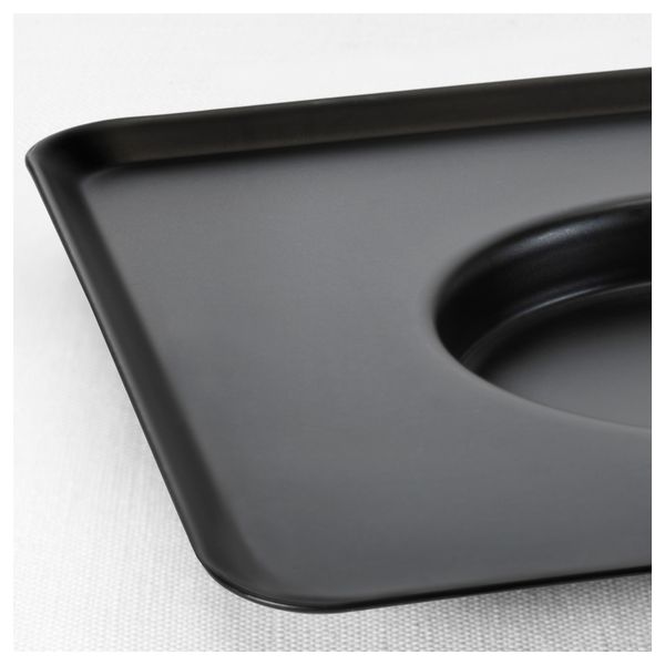 Тарелка для свечи ИНБРИНГА, черный (14x14 см) - фото 3