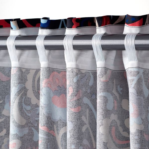 Гардины с прихватом, 1 пара, темно-серый 145x300 см IKEA АННЕМАРЬЯ 904.709.92 - фото 2