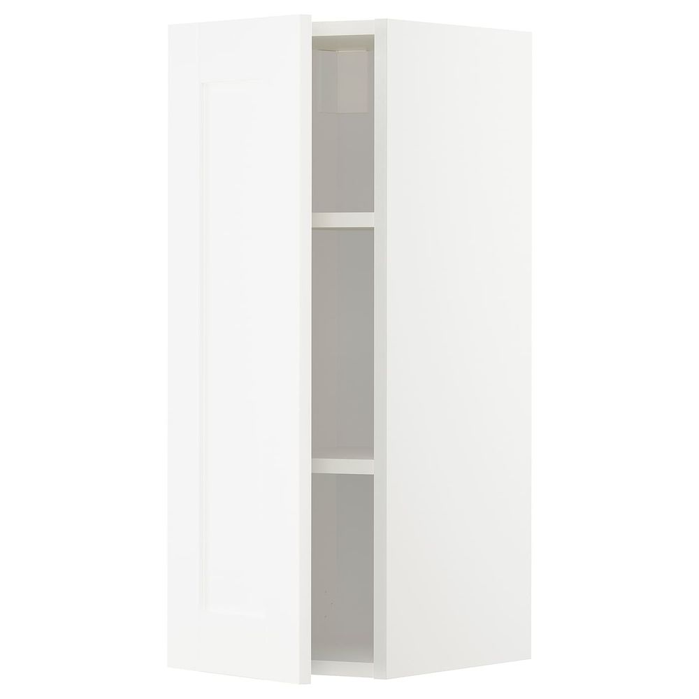 Навесной шкаф с полками, белый/Сэведаль белый 30x80 см IKEA METOD МЕТОД 794.449.09 - фото 1