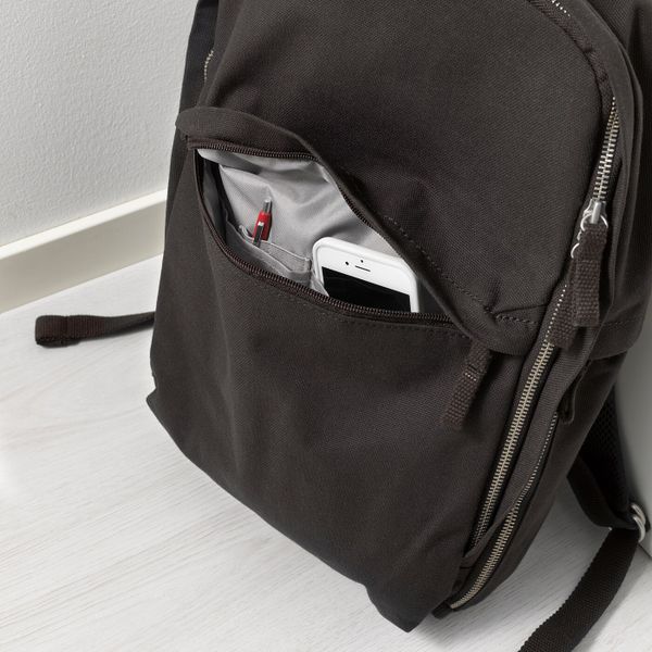 Рюкзак, черный 12 л IKEA ФОРЕНКЛА 703.786.97 - фото 4