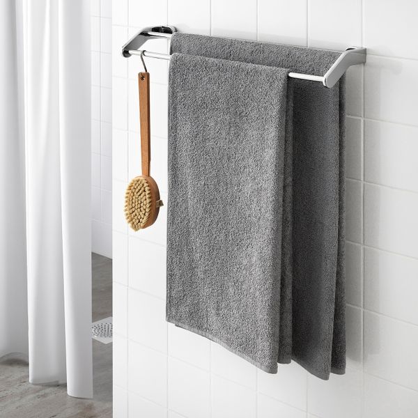 Простыня банная, классический серый, 100x150 см IKEA ГЭРЕН 503.645.78 - фото 5