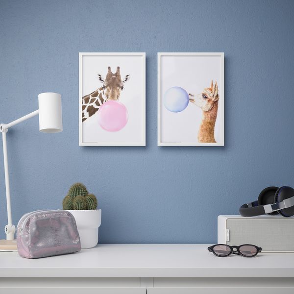 Постер, Мыльные пузыри 21x30 см IKEA BILD БИЛЬД 305.127.68 - схема-чертеж с размерами