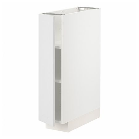 Напольный шкаф с полками, белый/Стенсунд белый 20x60 см IKEA METOD МЕТОД 094.452.24