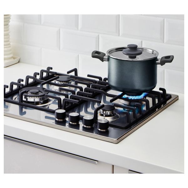 Кастрюля с крышкой, серый 3 л IKEA ШЭНКА 103.734.76 - фото 2