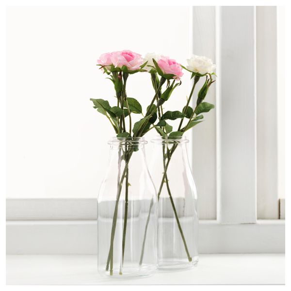 Цветок искусственный СМИККА, Роза, розовый (30 см) - фото 2