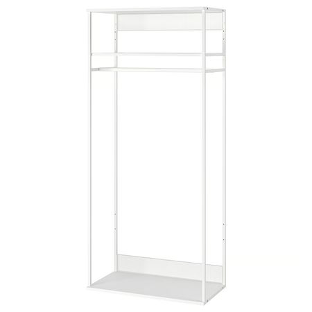 PLATSA Открытый модуль для одежды - белый 80x40x180 см