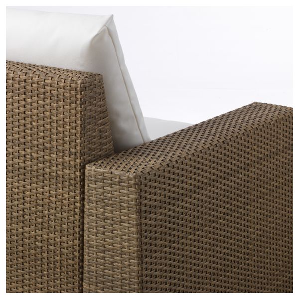 Садовое кресло СОЛЛЕРОН, коричневый, Кунгсэ белый - фото 2