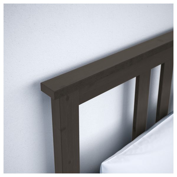 Каркас кровати ХЕМНЭС, черно-коричневый, Лонсет - фото 4