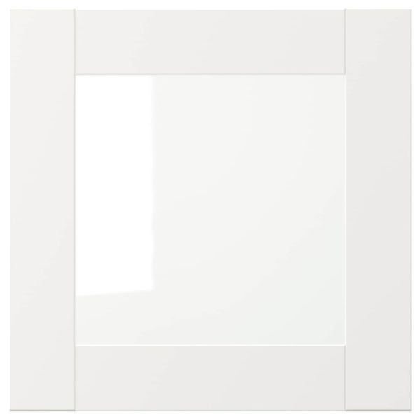 Стеклянная дверь, белый 40x40 см IKEA VÄRD ВЭРД 703.845.04 - схема-чертеж с размерами