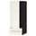 Навесной шкаф с дверцей, 2 ящика МЕТОД / МАКСИМЕРА, черный, Хитарп белый с оттенком