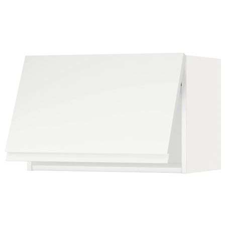 Навесной горизонтальный шкаф, белый/Воксторп матовый белый 60x40 см IKEA METOD МЕТОД 393.938.84