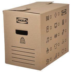 DUNDERGUBBE Коробка для переезда - коричневый 50x31x40 см