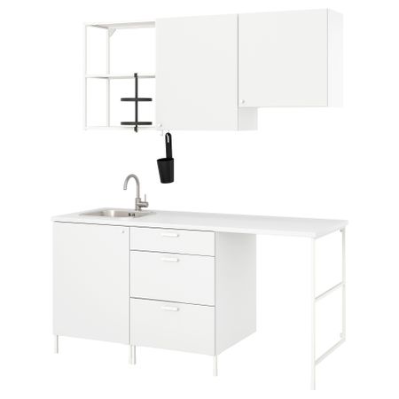 Кухня, белый, 183x63.5x221.3 см IKEA BEGIVENHET БЕГИВЕНХЕТ 094.772.91