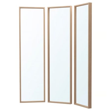 NISSEDAL Комбинация зеркал - под беленый дуб 130x150 см