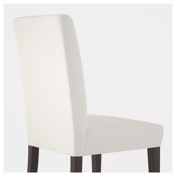 Стул, темно-коричневый, Грэсбу белый IKEA ХЕНРИКСДАЛЬ 392.271.87 - фото 5