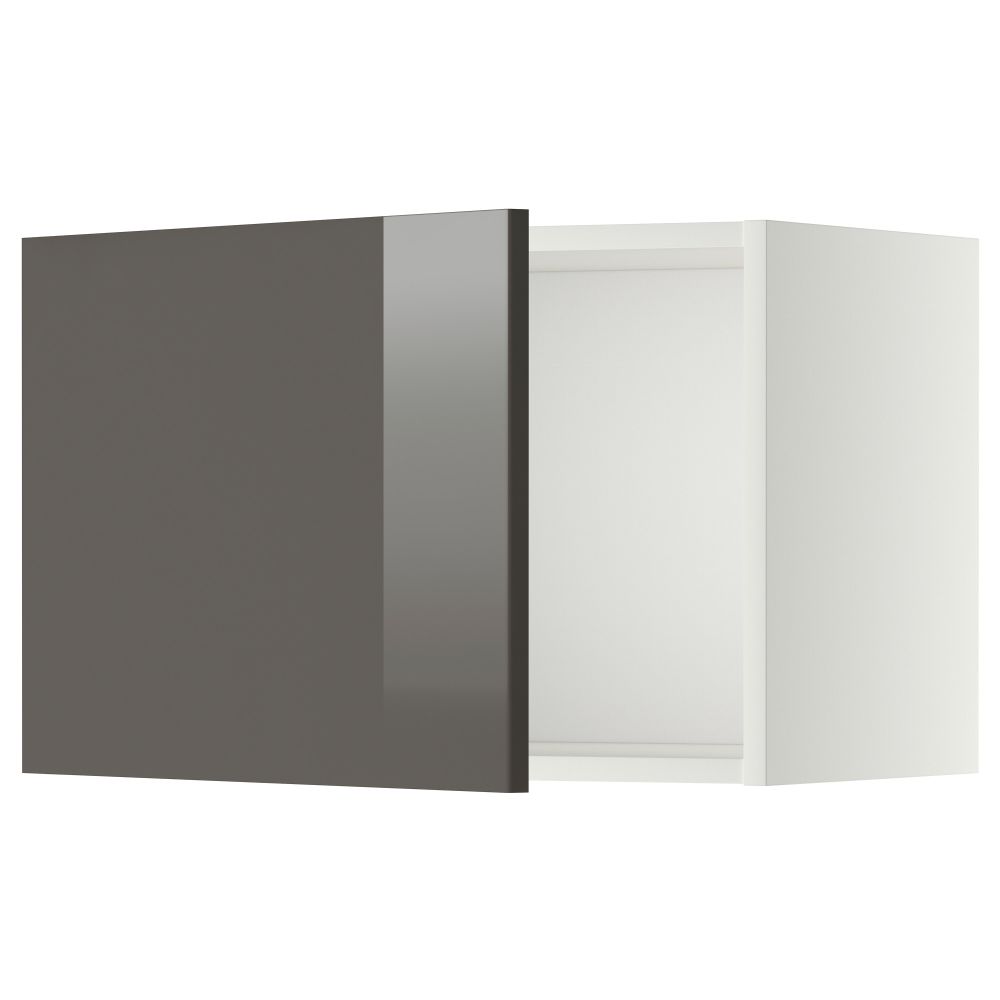 Шкаф навесной МЕТОД, белый, Рингульт серый - схема-чертеж с размерами