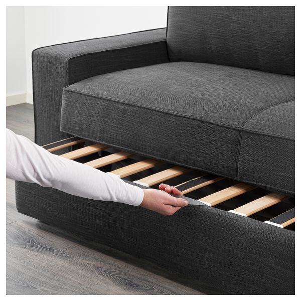 3-местный диван-кровать ВИЛАСУНД, Хилларед антрацит - фото 3