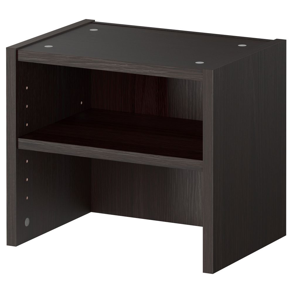 Верхняя полка БИЛЛИ, черно-коричневый (40x28x35 см) - схема-чертеж с размерами