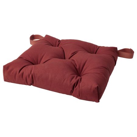 Подушка на стул, темный коричнево-красный 40/35x38x7 см IKEA MALINDA МАЛИНДА 104.791.90
