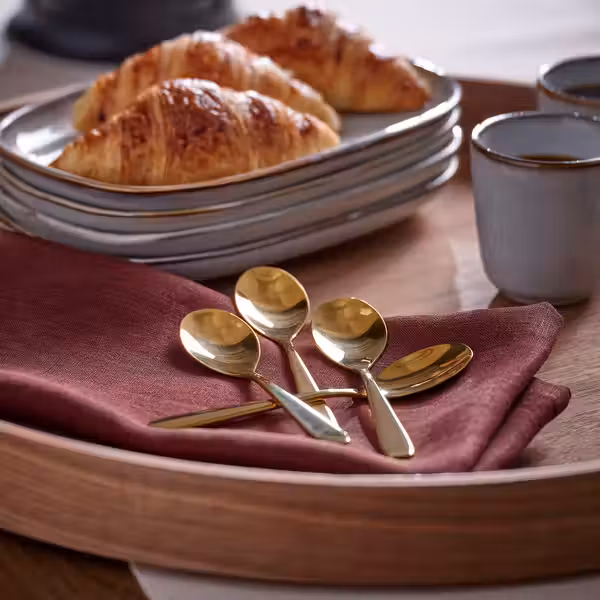 TILLAGD Кофейная ложка - желтая медь 12 см - фото 2