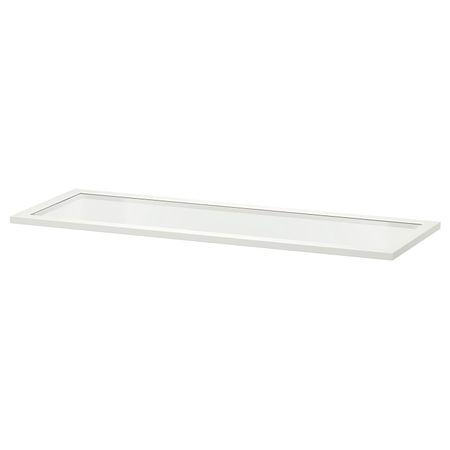 Полка стеклянная, белый 100x35 см IKEA KOMPLEMENT КОМПЛИМЕНТ 604.339.77