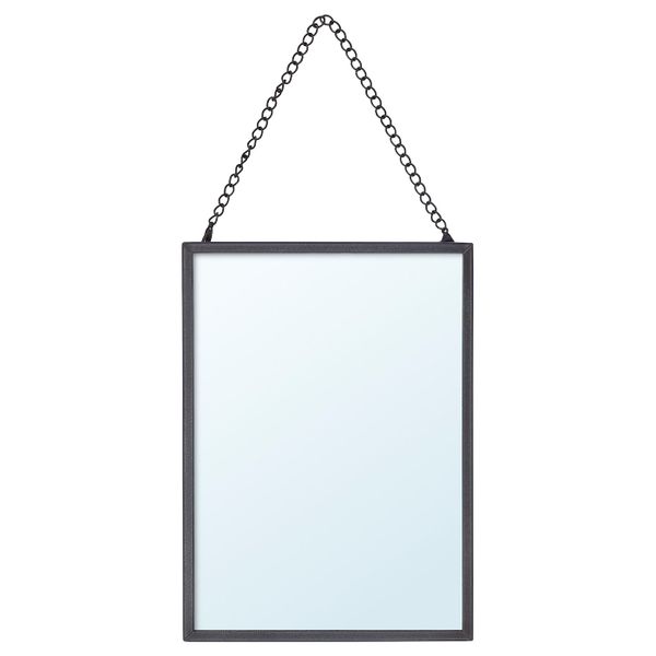 Зеркало, темно-серый 13x18 см IKEA LASSBYN ЛАССБЮН 004.432.72 - фото 1