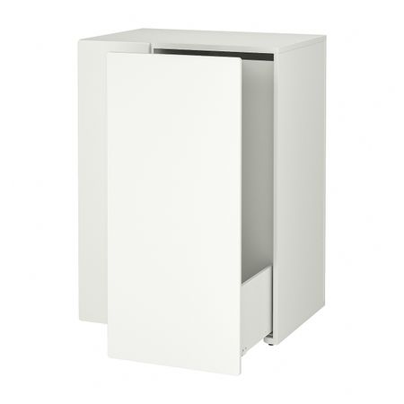 Модуль с выдвижным ящиком, белый 80x57x108 см IKEA SMÅSTAD СМОСТАД 404.369.67