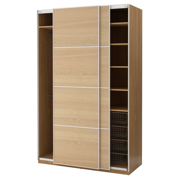 Гардероб ПАКС, под дуб, Ильсенг дубовый шпон (150x66x236 см) - фото 1