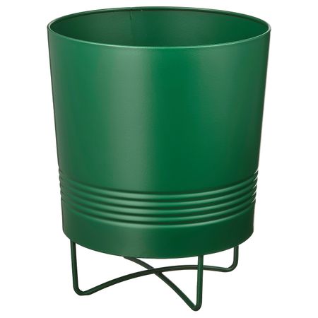 Кашпо на опоре, для дома, улицы темно-зеленый 15 см IKEA ГРАНАТЭППЛЕ 304.527.31