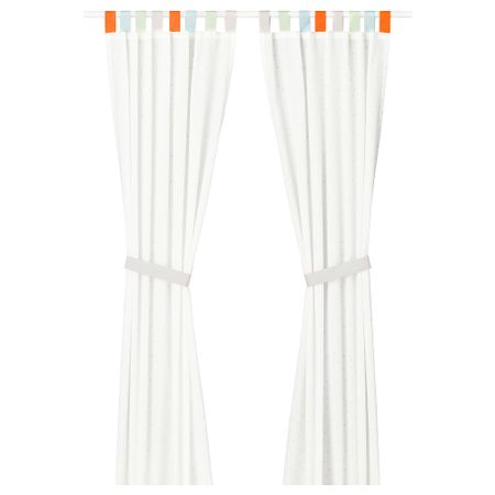 Гардины с прихватом, 1 пара ХИММЕЛЬСК, серый (120x300 см)