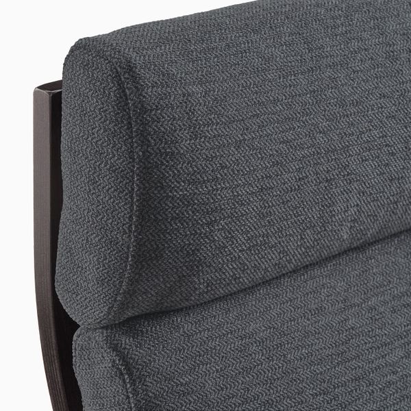 Кресло-качалка, черно-коричневый/Хили темно-серый IKEA POÄNG ПОЭНГ 293.987.78 - фото 4